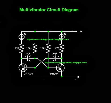 FREE CIRCUIT DIAGRAMS 4U: Simple Multivibrator Circuit Diagram