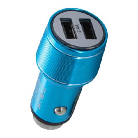 Carregador Veicular R Pido Turbo A Usb Sa Das Azul