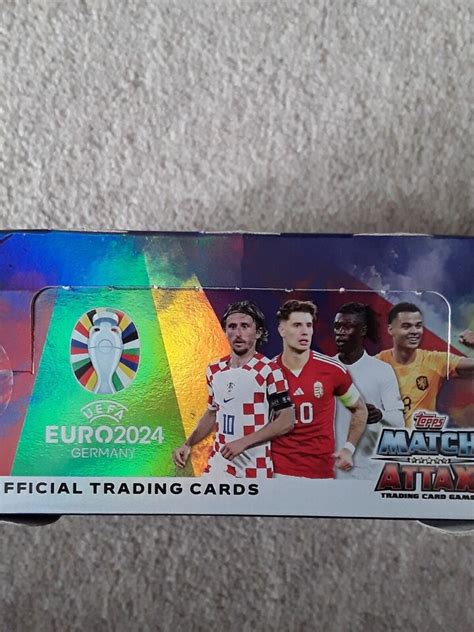 Full Box 36 Packets Topps Match Attax UEFA EURO 2024 Trading Cards