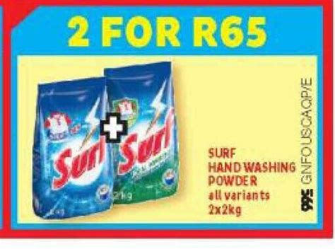 Surf Hand Washing Powder All Variants 2x2kg Offer At Usave