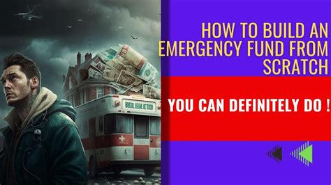 How To Build An Emergency Fund From Scratch Youtube