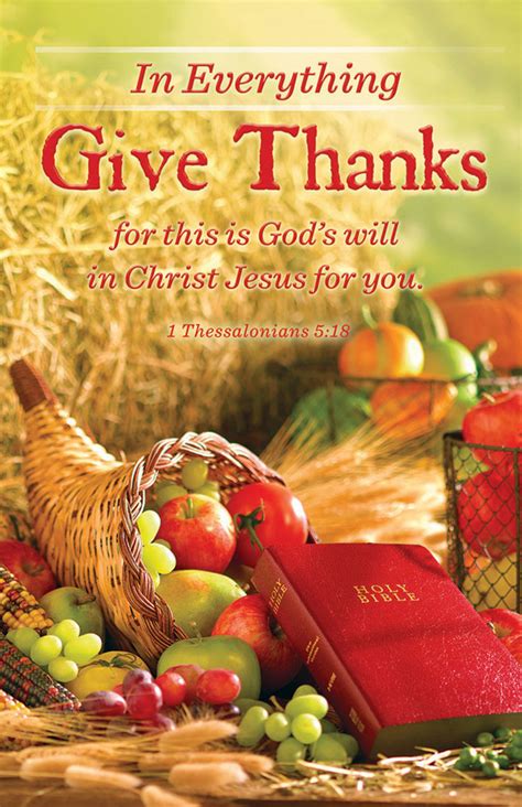 Church Bulletin 11" - Fall - Thanksgiving - Give Thanks (Pack of 100) - Concordia Supply