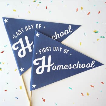 First Day & Last Day of Homeschool Photo Prop - First Day & Last Day of