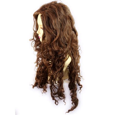 Wiwigs Sexy Wild Untamed Long Curly Wig Brown Auburn Mix Ladies Wigs