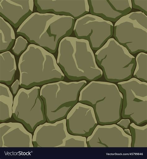 Cartoon game texture rocks dirt and ground Vector Image