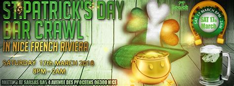 Celebrate St Patricks Nice French Riviera Riviera Bar Crawl