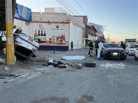 Carretera Pachuca Sahagún 1 persona sin vida y 2 heridos deja accidente