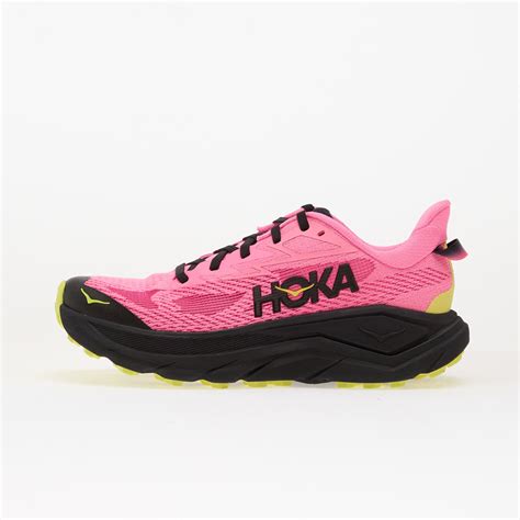 hoka  challenger  neon rose black footshop