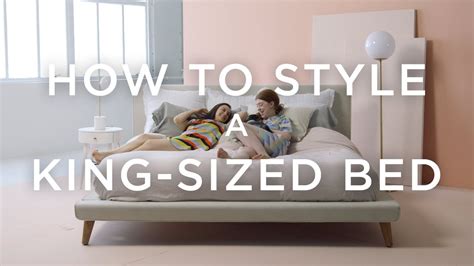 How To Style A King Sized Bed With Basic Pillows Youtube