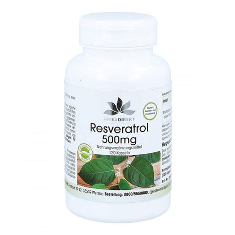 Resveratrol 500 mg capsules 120 pieces | NewNest Australia