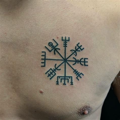 My first tattoo . A Vegvísir (Icelandic 'sign post' or 'wayfinder') is ...