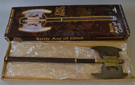 Lord Of The Rings United Cutlery Brands Battle Axe Of Gimli Uc 1397abnb