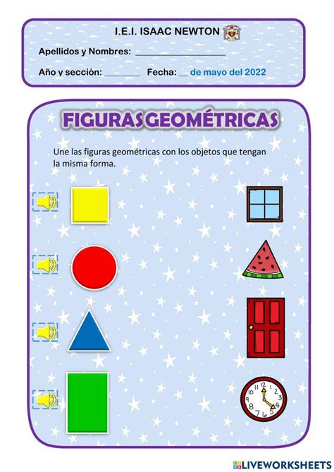 Figuras Geométricas Online Exercise For Inicial Live Worksheets