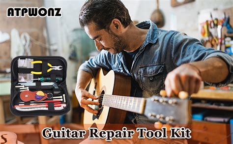 Atpwonz 26pcs Guitar Repair Tool Guitar Tool Kit Guitar Maintenance