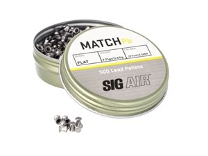 Sig Sauer Airgun Match Flat Lead Pellets Rd