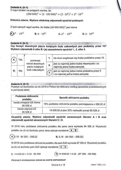 Egzamin ósmoklasisty 2021 Arkusze CKE i odpowiedzi z matematyki RMF 24