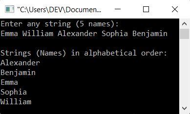 C Program To Sort Names In Alphabetical Order 50580 Hot Sex Picture