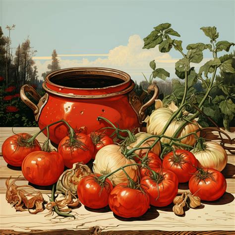 Tomatoes Onions Garlic Art Free Stock Photo - Public Domain Pictures