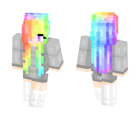 Download Rainbow Girl Minecraft Skin For Free Superminecraftskins