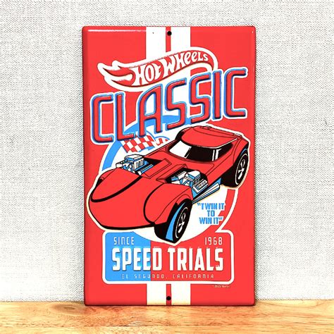 楽天市場ブリキ看板 車 Hot Wheels メタルサイン かっこいい ガレージ アメリカン 雑貨 レトロ ホットウィール ミニカー 壁掛け レッド プレート おしゃれ 壁飾り 赤