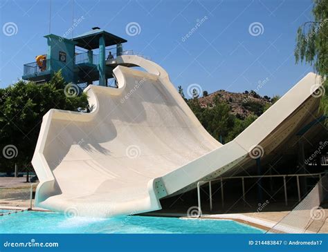 WaterPark Faliraki, Water Slides and Pools. Faliraki, Greece Stock ...