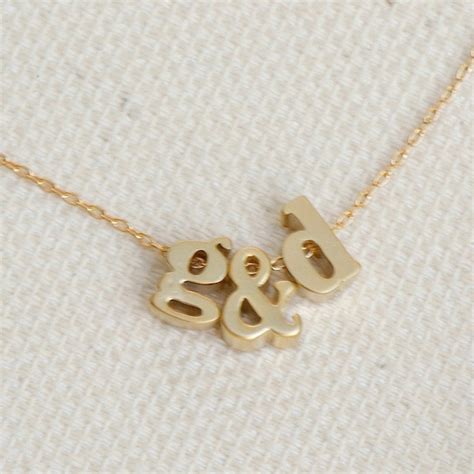 Lowercase Initial Jewelry Etsy