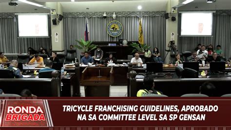 Tricycle Franchising Guidelines Aprobado Na Sa Committee Level Sa SP