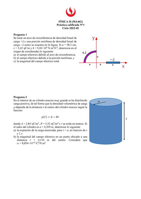 Pc Practica Calificada De Fisica F Sica Ii Ma Pr Ctica