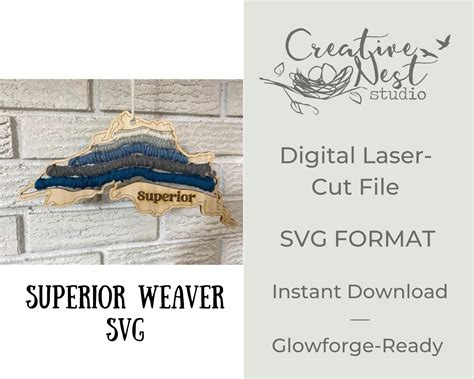 Superior Wood Weaver SVG File Craft Laser Cut File Lake Craft SVG Yarn