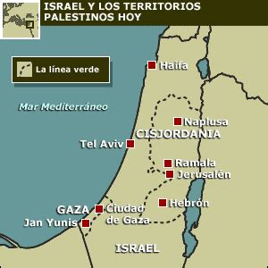 Mapa De Israel E Palestina Mapa