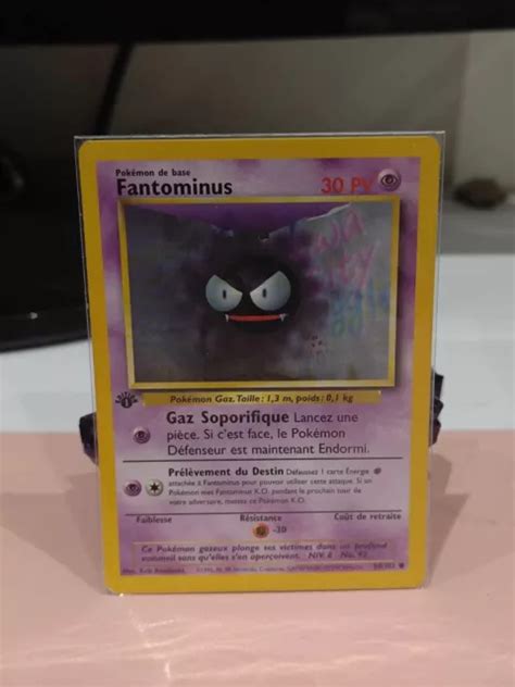 Carte Pokemon Fantominus Set De Base Edition Nm Eur