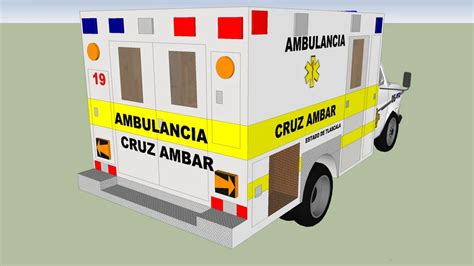 Ambulancia De Cruz Ambar Del Estado De Tlascala Mexico 3D Warehouse