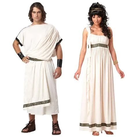 Ancient Greek Mythology Olympus Zeus Hera Fancy Dress Toga God Goddess