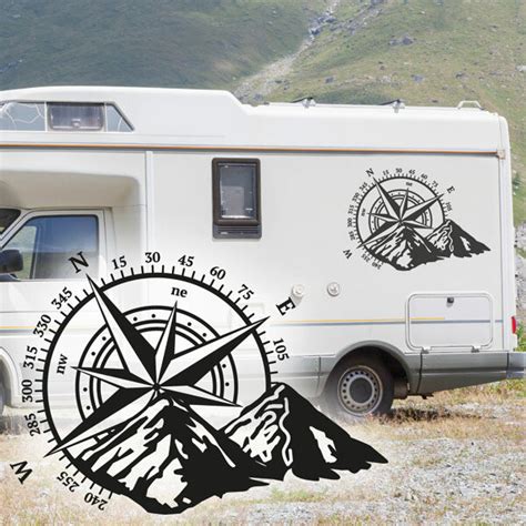 Abenteuer Wohnmobil Camper Wohnwagen Aufkleber Abziehbild Grafik