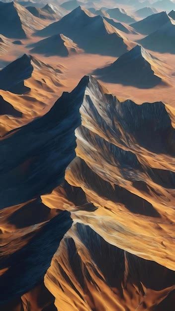 Premium Photo D Rendered Low Poly Topographic Mountain With