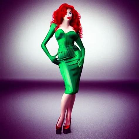 Beautifull Hot Sexy Redhead With Curly Long Hair With Green Eye Arthub Ai