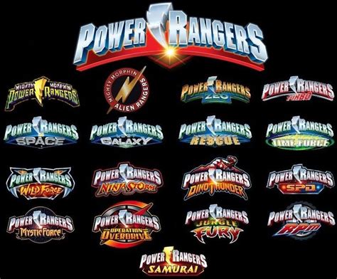 List Of Power Rangers Shows