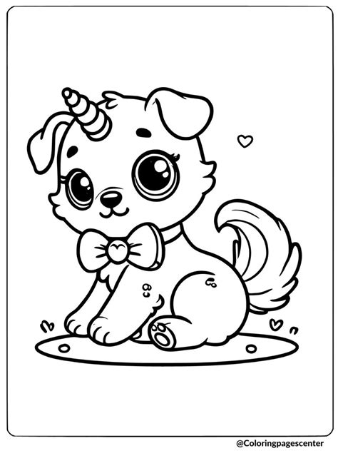 9 Unicorn Puppy Coloring Pages Free Printable