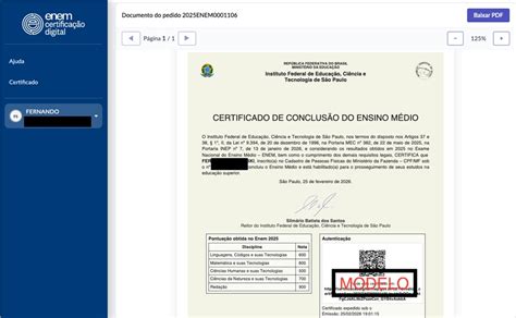Certificado Enem Ensino Medio - Enem 2025: certificado do ensino médio pelo exame já pode ser emitido