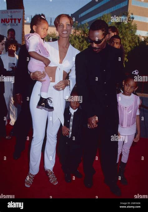 Los Angeles.CA.USA. LIBRARY. Eddie Murphy and Nicole Mitchell with