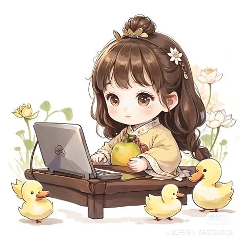 pin  nhung nguyen  baby girl cute cartoon pictures chibi anime