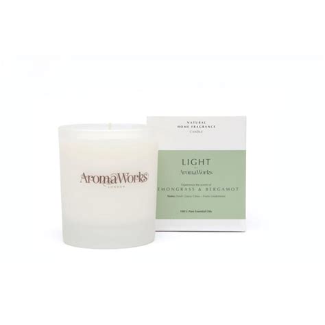 Aromaworks Candle Lemongrass And Bergamot Ocado