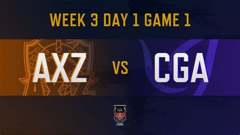 AXZ Vs CGALJL 2019 Spring Split Week 3 Day 1 Game 1 YouTube