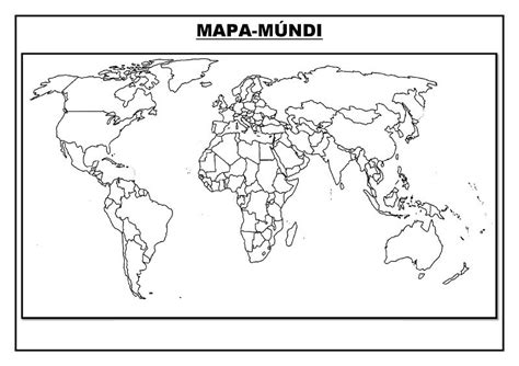 Mapa Mundi Politico Mudo Mapamundi Pol Tico Mudo En Blanco Sin Fronteras