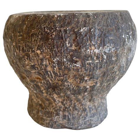 Vintage Stone Mortar Bowl For Sale At 1stDibs Decorative Centerpiece