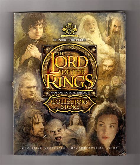 The Lord Of The Rings Collector S Store Catalog The Noble