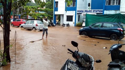 Goa Rain Disrupts Normal Life In Ponda