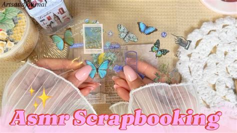 Asmr Scrapbooking Relaxing Sounds Diy Journal With Me No Talking