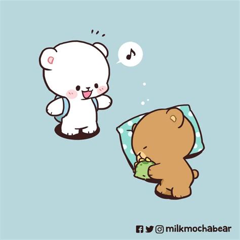 Milk Mocha On Twitter Cute Bear Drawings Cute Cartoon Wallpapers