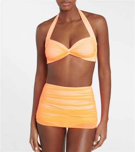 Norma Kamali Bill Bra Halterneck Bikini Top Norma Kamali